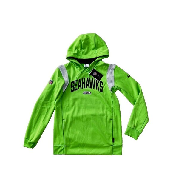 Nike Seattle Seahawks Football Sideline Pullover Hoodie Green ( S )